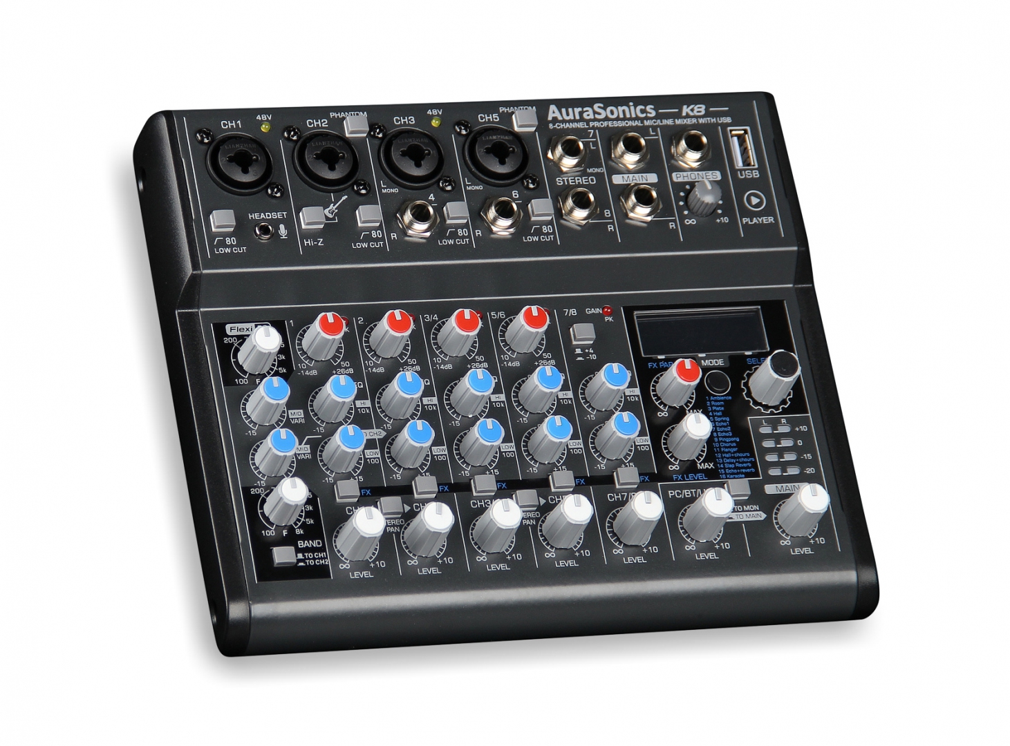 AuraSonics K8 компактный микшерный пульт в Хабаровском крае