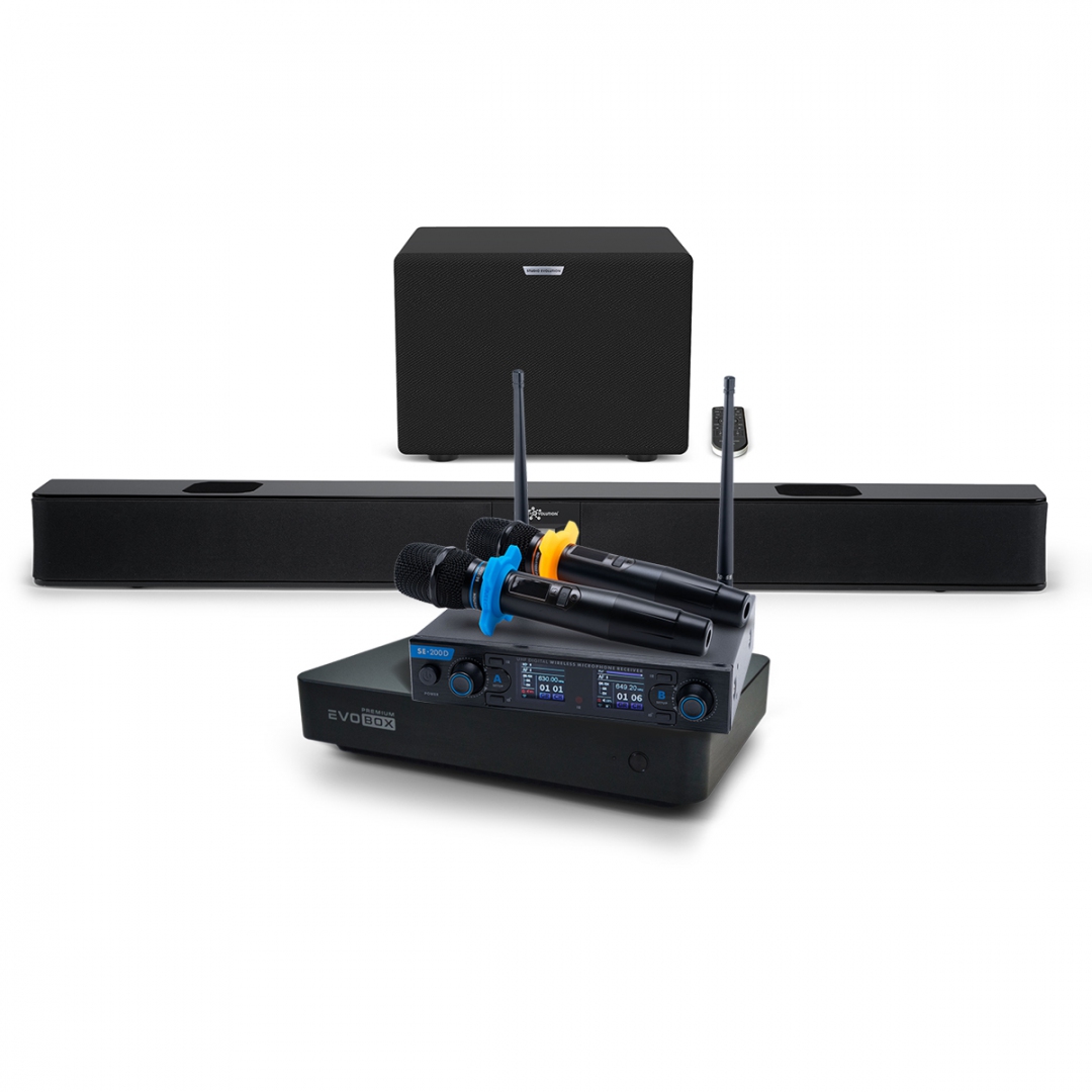 Hi-End караоке-система EVOBOX Premium + EvoSoundBar (саундбар с караоке) в Хабаровском крае