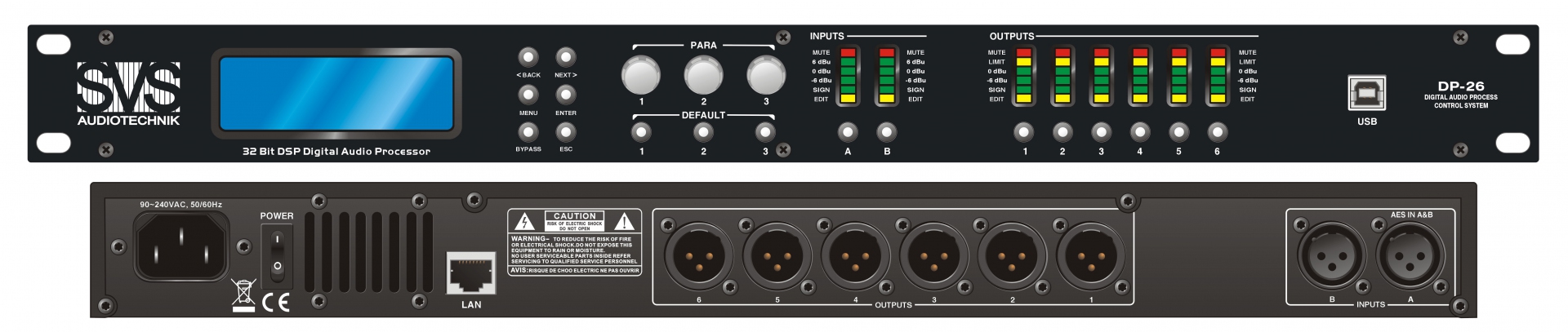 SVS Audiotechnik DP-26 Цифровой процессор: 2 входа 6 выходов в Хабаровском крае