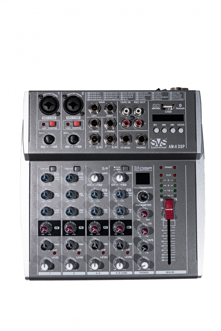 SVS Audiotechnik mixers AM-6 DSP Микшерный пульт аналоговый, 6-канальный SVS Audiotechnik mixers в Хабаровском крае