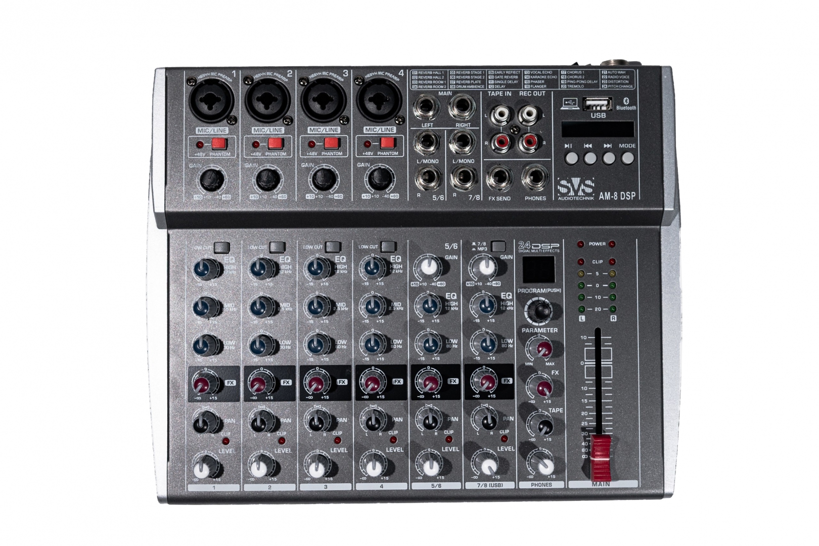 SVS Audiotechnik mixers AM-8 DSP Микшерный пульт аналоговый, 8-канальный в Хабаровском крае